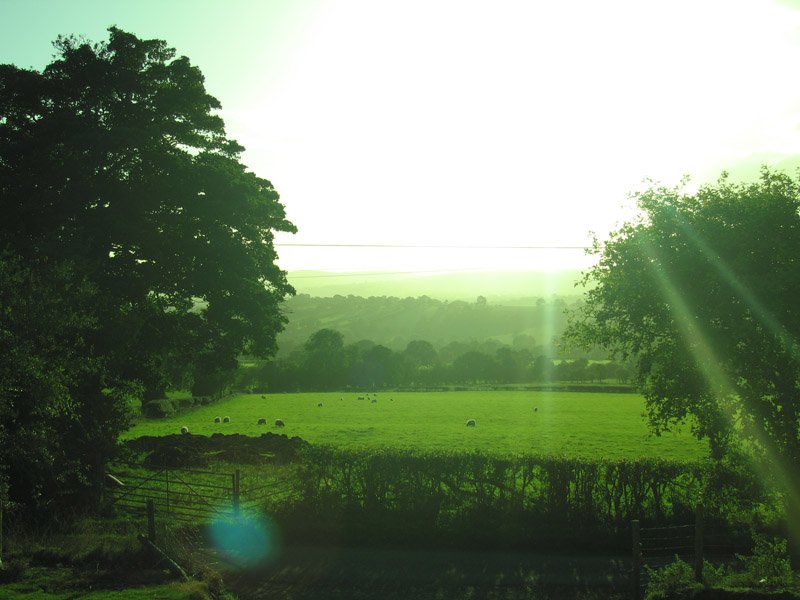 in Shropshire - in front of Hannah's parents' house
