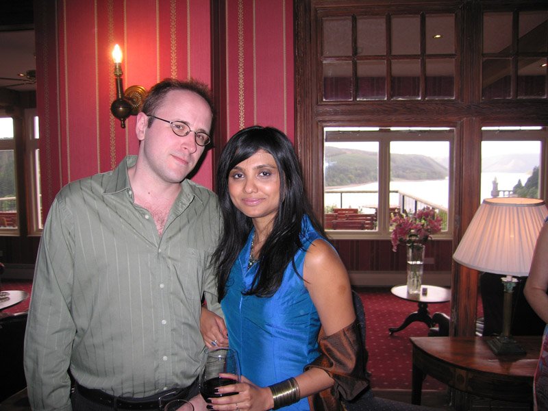 Chuck & Anika - at the wedding reception
