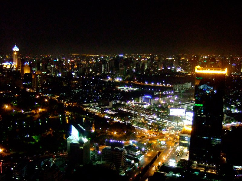 view from the rooftop bar of the Banyan Tree
