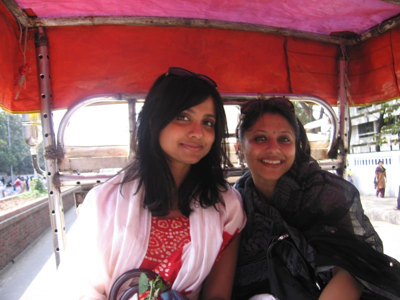 Silmat & I rode in an old fashioned horse buggy with my parents
