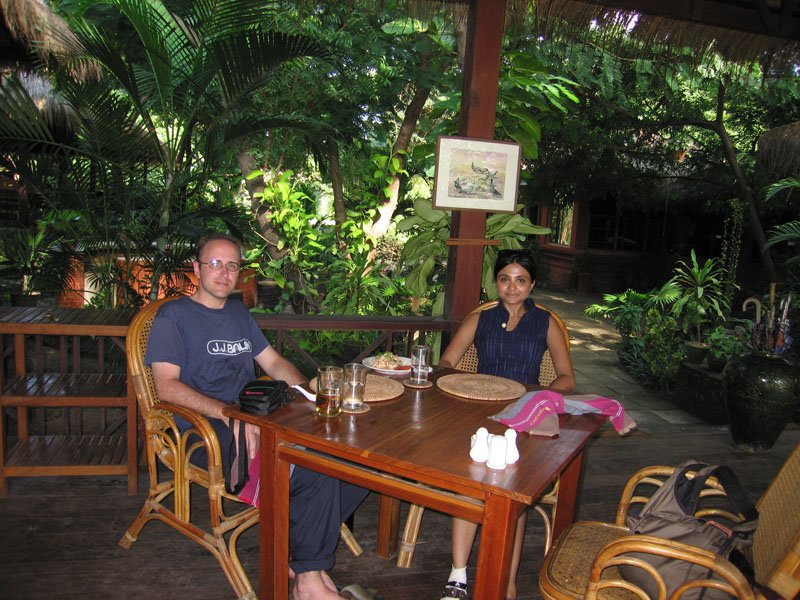 we liked the restaurant - it was set in the middle of a lush tropical garden.  food was good too, so we kept going back.
