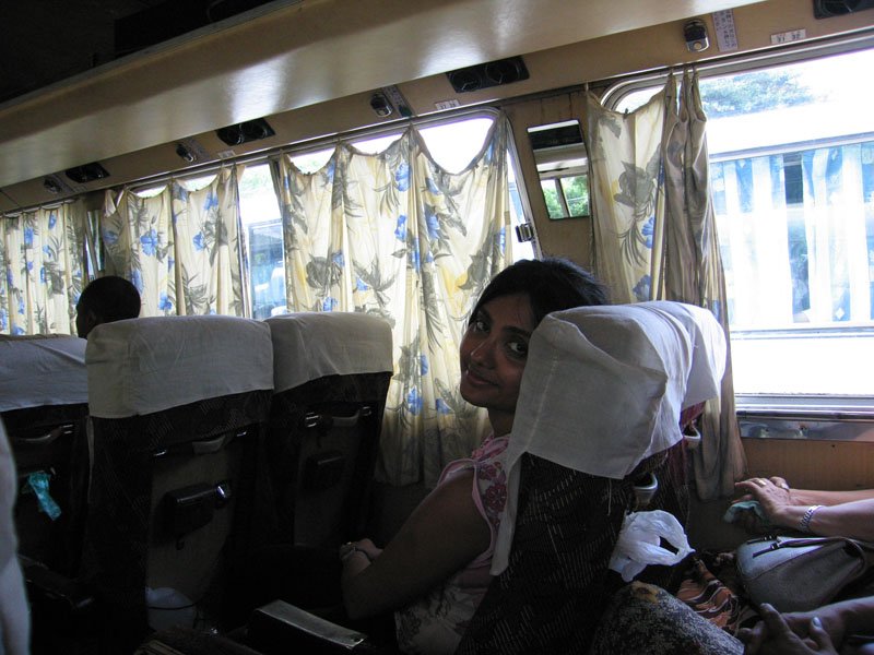 the bus we took back to yangon. after flying everywhere we decided to save $140 and take a bus instead.  it ended up being a 22 hour bus ride after the front steering axle detached at 2 am in the middle of nowhere and they spend 4 hours fixing it
