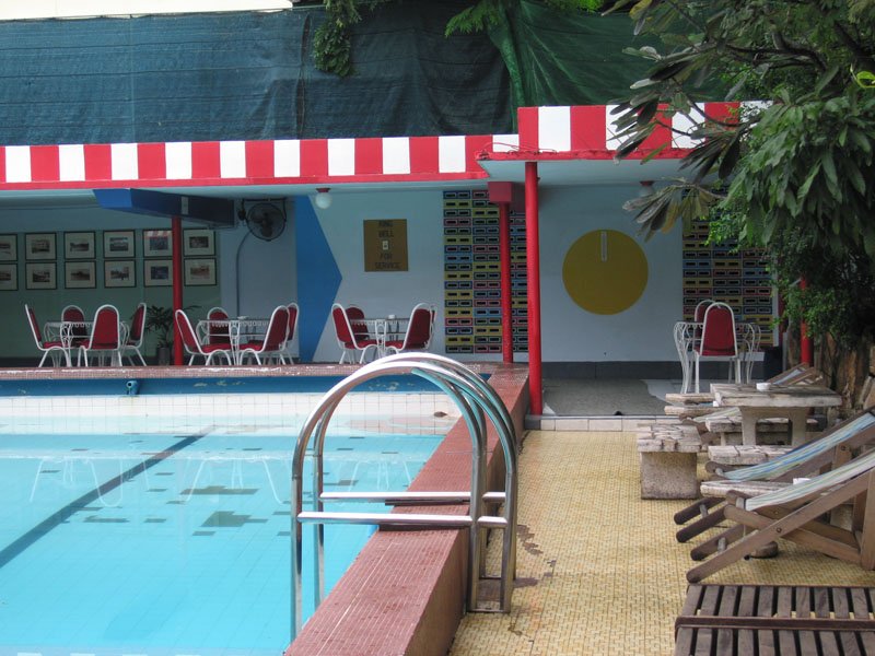 swimming pool at the Atlanta hotel when we stayed the first couple days
