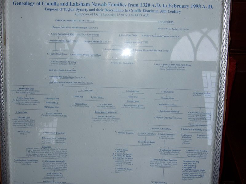 I found out i'm descended from Emperor Giasuddin Tugluk of Delhi, so i can trace my family tree back to 1320 AD! #7 on bottom right corner of this family tree was my great grandmother - she lived with my grandmother when i was little
