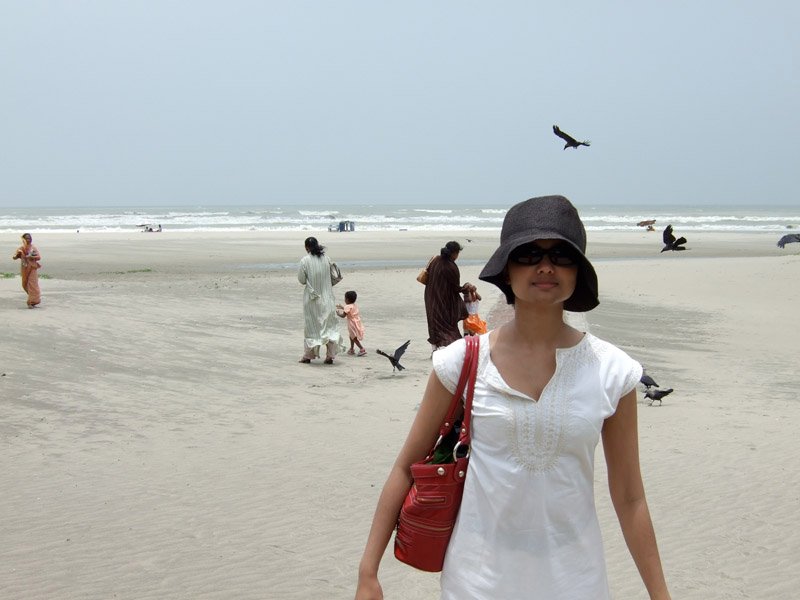 the beach.  mostly deserted in the summer since there are so many cyclones in the bay of bengal in the monsoon season, and the indian ocean is treacherous at this time
