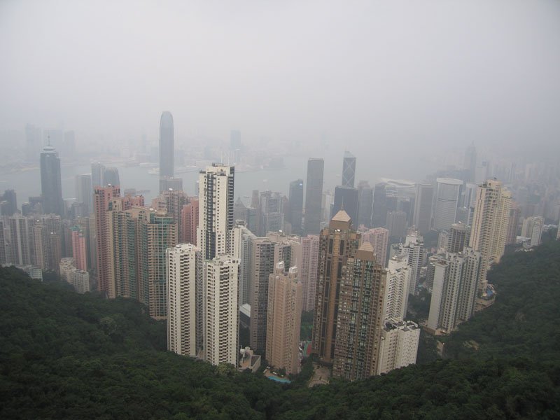 we took the peak tram up to Victoria peak, which looks down onto the city, an amazing view
