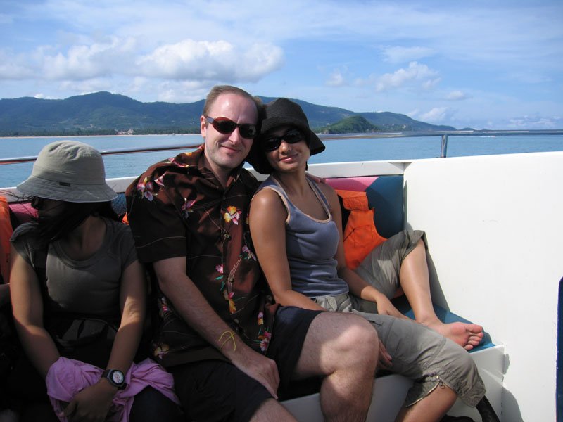 on the boat going to the Marine Park (around where "the beach" with leo dicaprio was filmed)
