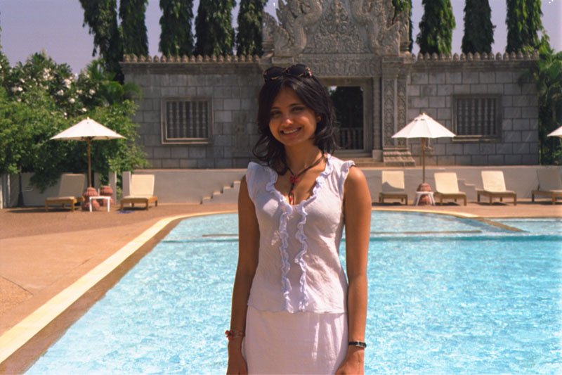 the pool at our hotel
