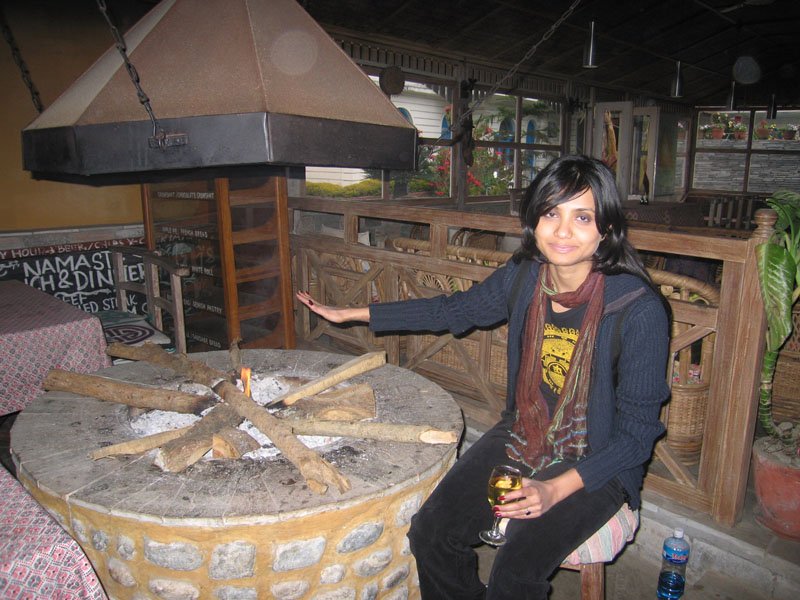 so cold in Pokhara too. i liked the open fireplaces they have in nepal, you can sit around them (instead of the fireplace being stuck in one corner of the room)
