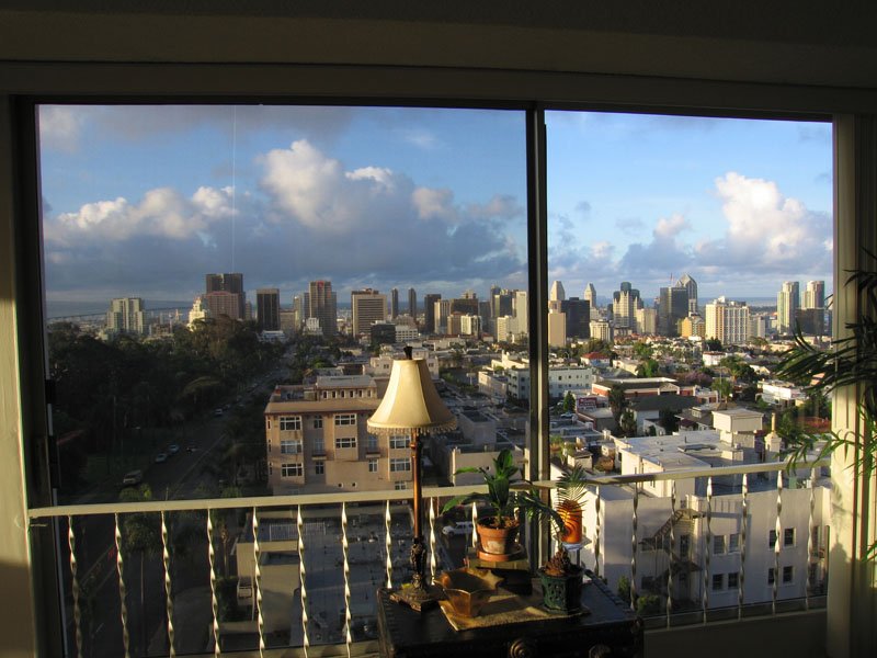 View of downtown San Diego from Matt's living room

