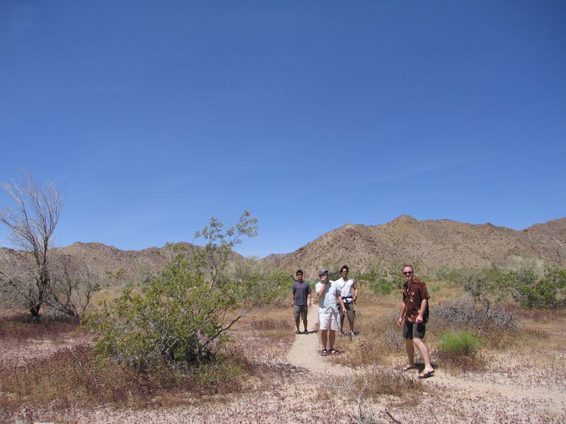 Chuck & our pals - in Joshua Tree
