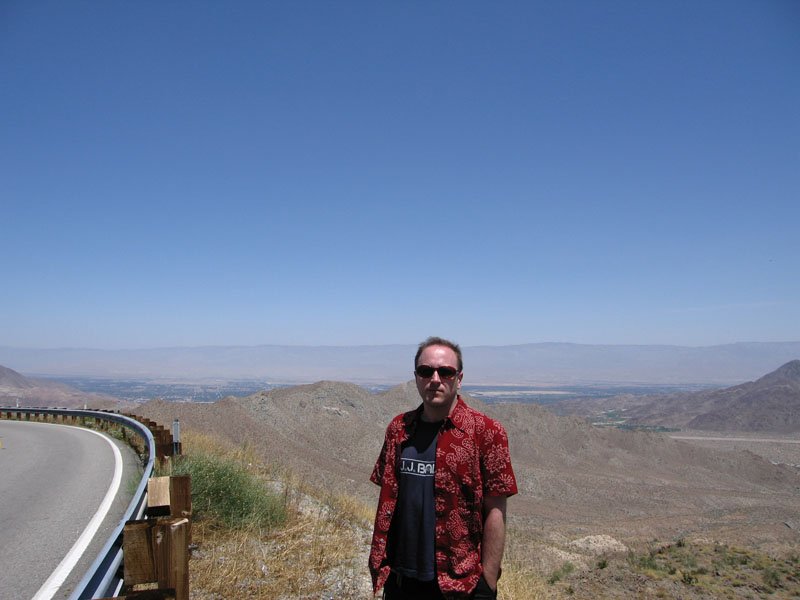 driving up the san bernardino mountain
