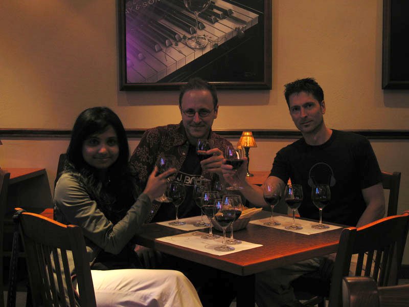 matt took us wine tasting - 4 glasses for each of us! right before we were going to fly back to nyc
