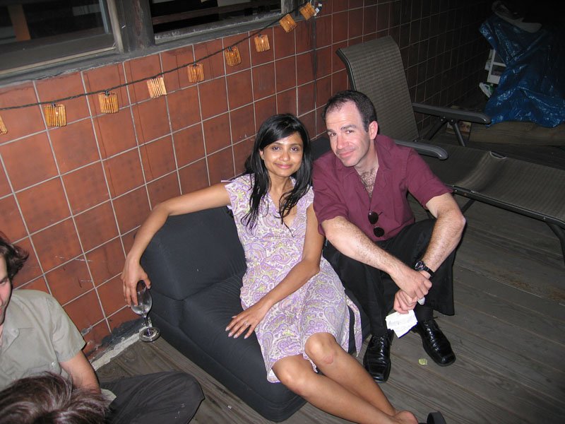 me happy with all of Tavis' food chatting with Greg (he's a pilot!)
