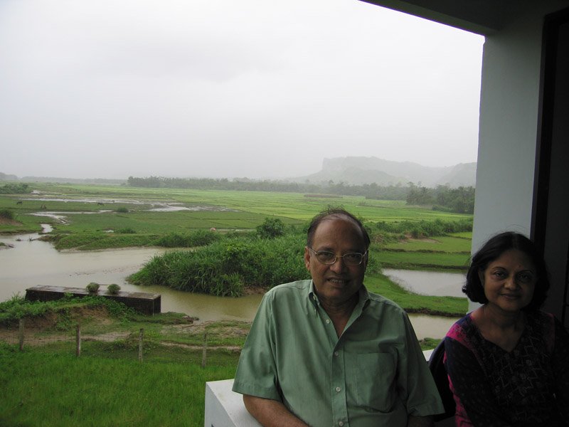 Abbu & Ammu on the verandah of the BRAC building - we all hung out on this verandah and enjoyed the amazing view
