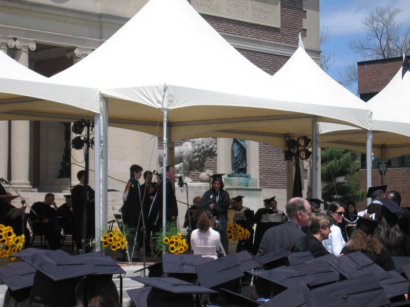 Zaynah just given the diploma - she's coming down from the stage now (couldn't capture the diploma receiving moment, too many eager parents were getting in front of me)
