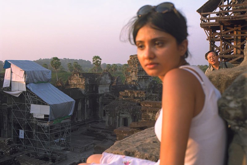 i was petrified and literally couldn't stop shaking for about 20 minutes when Chuck & I managed to climb the steps to the top. the sunset was supposed to be great from the top, but i have a fear of heights and had no idea how scary this would be
