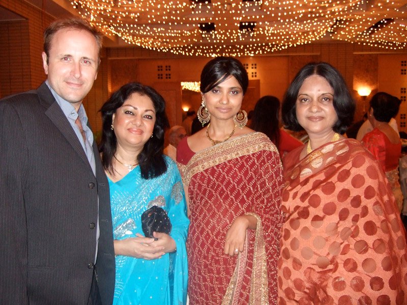 Chuck & I, with Ammu and Mishtikhala (my aunt, Ammu's sister)
