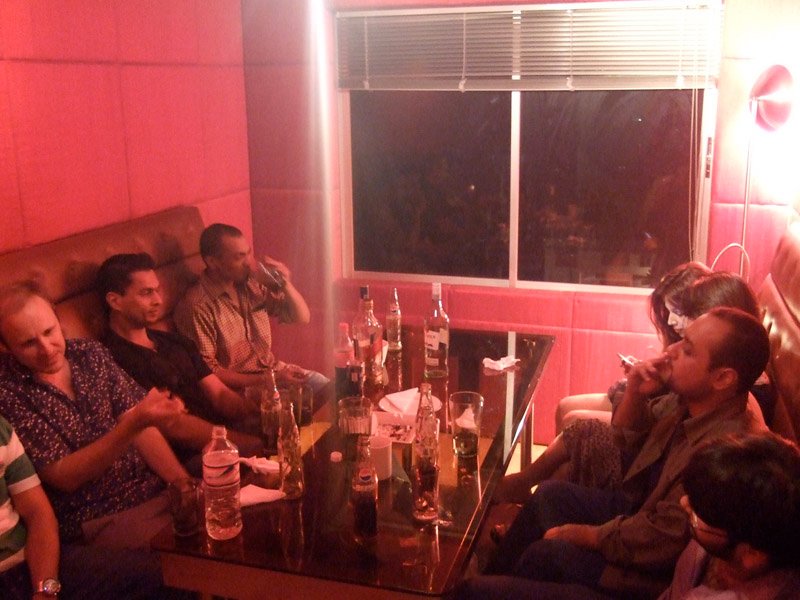 hangin out in the back room of PM
