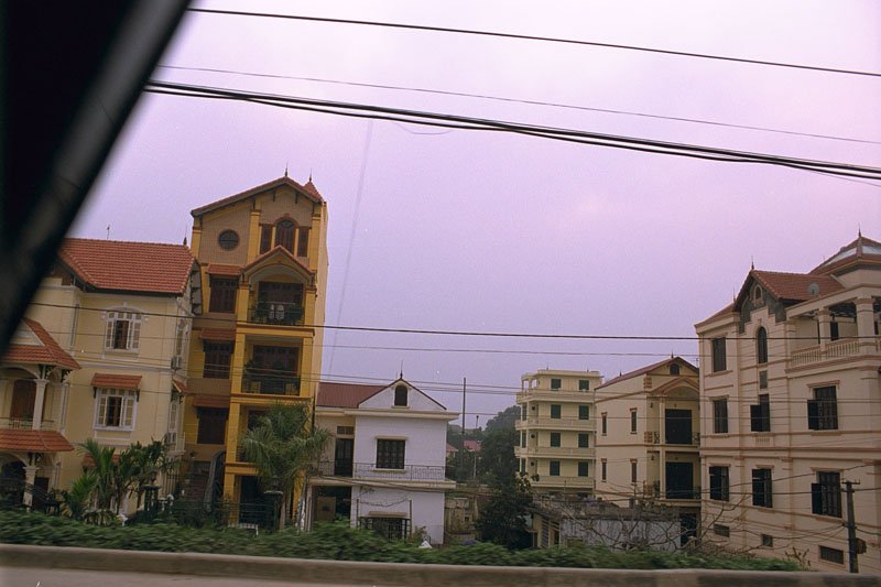 apartment buildings toward the outskirts
